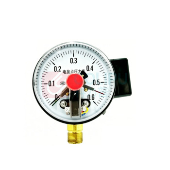 秦仪 电接点压力表 YX-100 0-0.6兆帕 触头功率10VA 表盘直径88MM 不含检测费用
