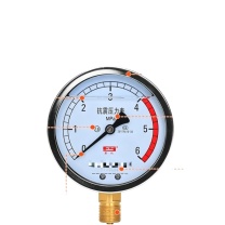 兰石 不锈钢耐震压力表 YN-150mm 轴向,量程:0-1.6MPa,精度:1.6