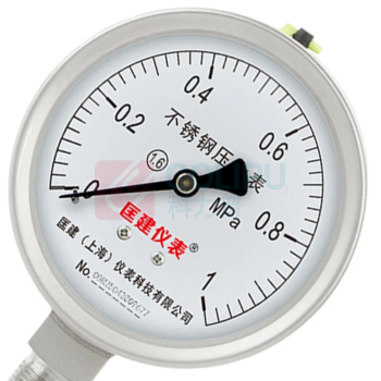 匡建仪表 CONJANT KJ 普通压力表 Y-100BF 0-1MPa 1.6级