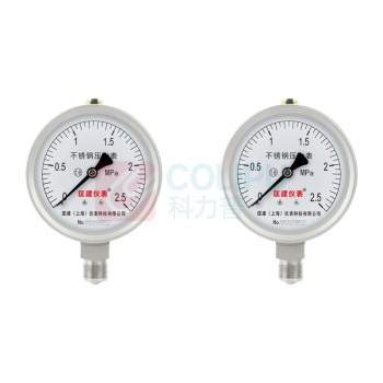 匡建仪表 CONJANT KJ 普通压力表 Y-100BF 0-2.5MPa 1.6级