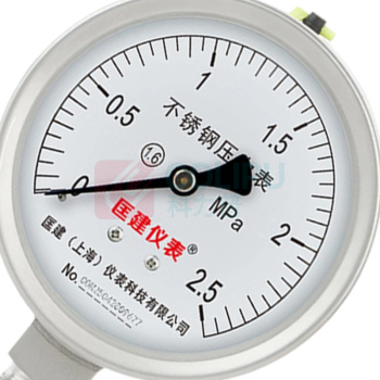 匡建仪表 CONJANT KJ 普通压力表 Y-100BF 0-2.5MPa 1.6级