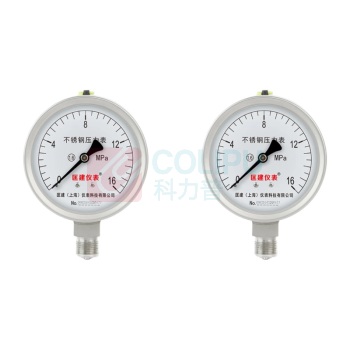 匡建仪表 CONJANT KJ 普通压力表 Y-100BF 0-16MPa 1.6级