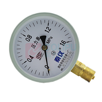 秦仪 压力表 Y-100 0-1.6MPa 1.6级 