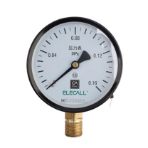 伊莱科 普通压力表 Y-100 0-0.16MPA 径向 1.6级 M20*1.5 铁质外壳