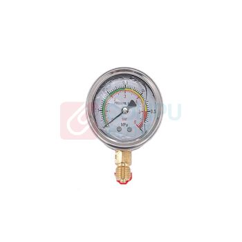安森 不锈钢防震耐震压力表 YN60BF 压力范围0-0.6Mpa 适用范围：水 压缩空气 最小调节刻度0.02MPa 精度：0.1 含第三方检测报告 