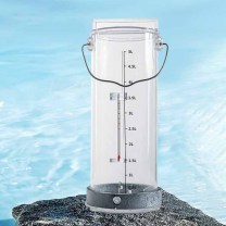 赫钢 HEGANG 有机玻璃水样采集器 水质采样取样桶 手提式地表水采水器 深水污水废水取样瓶 3L升级 特厚 
