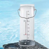 赫钢 HEGANG 有机玻璃水样采集器 水质采样取样桶 手提式地表水采水器 深水污水废水取样瓶 4L升级 特厚 