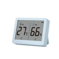 得力 deli 室内温湿度表 LE501-TQ LCD\电子温湿度计老人儿童礼物生日礼品带背光功能 婴儿房办公用品 (蓝色)