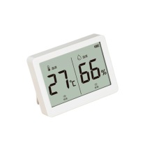 得力 deli 室内温湿度表 LE500-WH LCD\电子温湿度计老人儿童礼物生日礼品婴儿房办公用品 (白色)