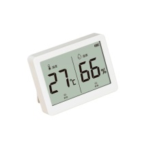 得力 deli 室内温湿度表 LE501-WH LCD\电子温湿度计老人儿童礼物生日礼品带背光功能 婴儿房办公用品 (白色)
