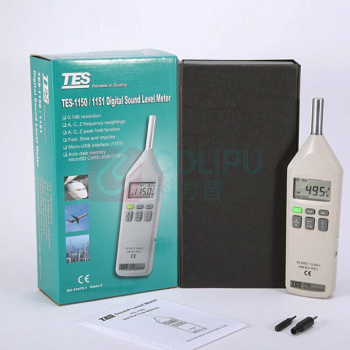 泰仕 声音测试仪 TES-1150 246*64*26mm 30-90dB 45-110dB 65-130dB 180g