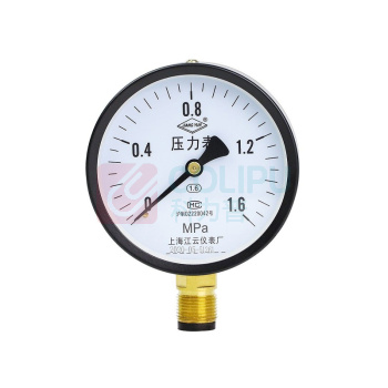 江云 压力计 Y-100 直径100 0-1.6MPa(16公斤)