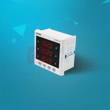 斯菲尔 电流表 PA194I-2X4 开孔111×111电源:AC、DC(80-270V) 可选择倍率:35A/5A或75A/5A或100A/5A或300A/5A,精度:0.5级