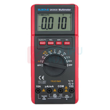 GUIKING 数字万用表 GK5930 仪表尺寸:高宽厚:178mmX85mmX35mm