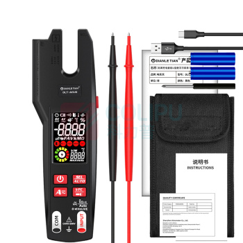 电乐天 彩屏充电智能U型数字万用表 钳型表 DLT-AGU6 210x63x33mm