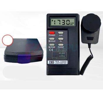 泰仕 照度计 TES1334A 量程 0.01-2万LUX/FC功能 配硬盒*1