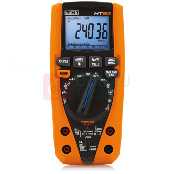 HT 真有效值数字万用表 HT63 直流电压量程：0.1mV-1000V 