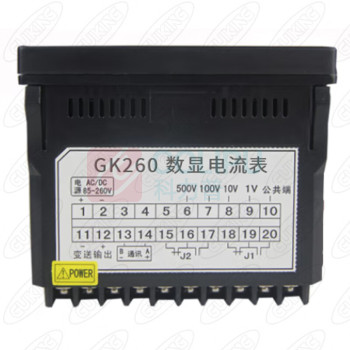 GUIKING 数显电流表 GK260 电压范围:DC85-260V