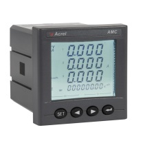 安科瑞 多功能电测仪表 AMC72L-E4/KC HF (不含检测报告) 输入电压400V三相四线,0.5级,RS485通讯接口,Modbus RTU通讯协议