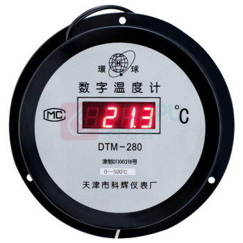 匡建仪表 数显温度计 DTM-280 0-500℃ 10米线长
