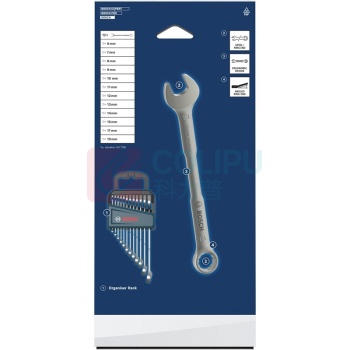 博世 BOSCH 12件两用扳手组套 1600A03AH4