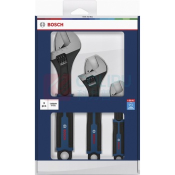 博世 BOSCH 3件活动扳手组套 1600A03B2J