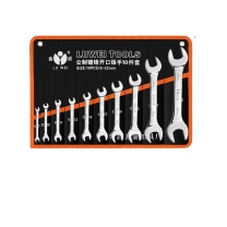 鲁威 开口扳手镜面开口扳手 LW-10件套 6-32mm
