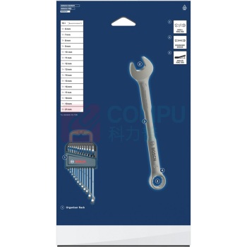 博世 BOSCH 15件两用扳手组套 1600A03AH5