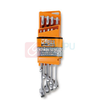 百塔 9件/套,公制不锈钢两用扳手组套 C1273639 8~19mm