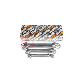 百塔 11件/套,公制不锈钢两用扳手组套 C1273640 6~19mm