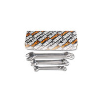 百塔 11件/套,公制不锈钢两用扳手组套 C1273640 6~19mm
