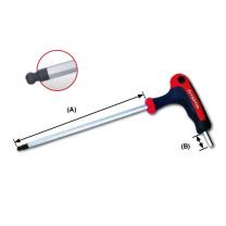 AMPRO 英制T型塑柄内六角扳手 T22831 3/32” 5×150mm