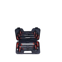 AMPRO 球头内六角扳手组套 T22901 (2 - 12MM) 10件 T型