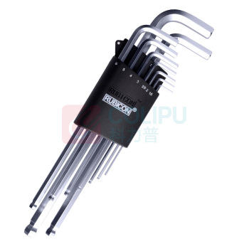 罗宾汉 RUBICON 内六角扳手套装 RHK-287L 中长球头(1.5-6mm)7支