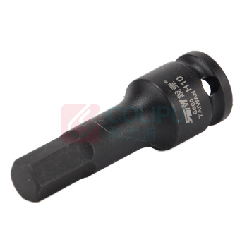 锐壹 内六角旋具套筒 H10 3/8" 长度60mm 六角风炮起子汽车维修重型套筒气动套筒头 5个/包