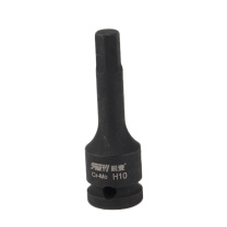 锐壹 内六角旋具套筒 H10 1/2” 长度78mm 六角风炮起子汽车维修重型套筒气动套筒头 6个/包