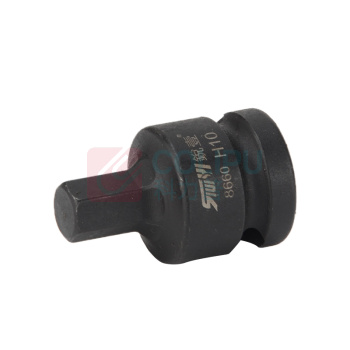 锐壹 内六角旋具套筒 H10 1/2" 长度40mm 六角风炮起子汽车维修重型套筒气动套筒头 8个/包