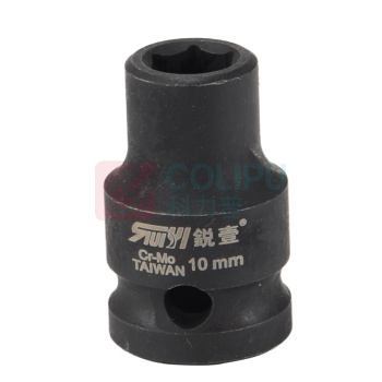 锐壹 外六角套筒 H10 1/2" 长度40mm 六角风炮汽车维修重型套筒气动套筒头 10个/包