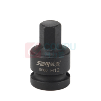 锐壹 内六角旋具套筒 H12 1/2" 长度40mm 六角风炮起子汽车维修重型套筒气动套筒头 8个/包