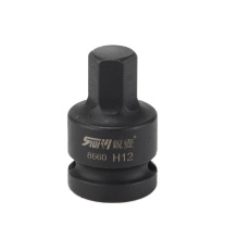 锐壹 内六角旋具套筒 H12 1/2” 长度40mm 六角风炮起子汽车维修重型套筒气动套筒头 8个/包