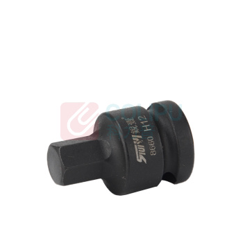 锐壹 内六角旋具套筒 H12 1/2" 长度40mm 六角风炮起子汽车维修重型套筒气动套筒头 8个/包