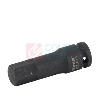 锐壹 内六角旋具套筒 H14 3/8" 长度60mm 六角风炮起子汽车维修重型套筒气动套筒头 5个/包