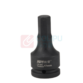 锐壹 内六角旋具套筒 H17 3/4" 长度100mm 六角风炮起子汽车维修重型套筒气动套筒头 2个/包