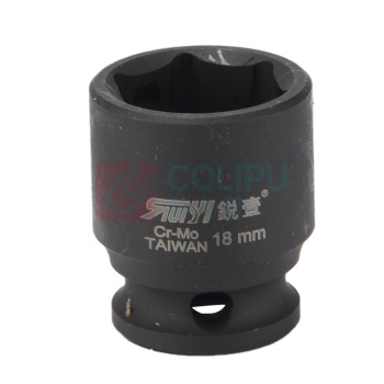 锐壹 外六角套筒 H18 3/8" 长度36mm 六角风炮汽车维修重型套筒气动套筒头 10个/包