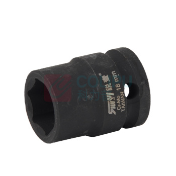 锐壹 外六角套筒 H18 1/2" 长度40mm 六角风炮汽车维修重型套筒气动套筒头 10个/包