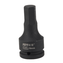 锐壹 内六角旋具套筒 H19 3/4” 长度100mm 六角风炮起子汽车维修重型套筒气动套筒头 2个/包