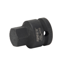 锐壹 内六角旋具套筒 H19 1/2” 长度40mm 六角风炮起子汽车维修重型套筒气动套筒头 6个/包