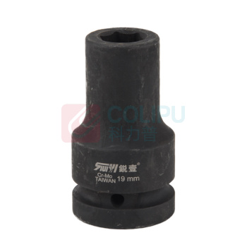 锐壹 外六角套筒 H19 1" 长度80mm 六角风炮汽车维修重型套筒气动套筒头 2个/包
