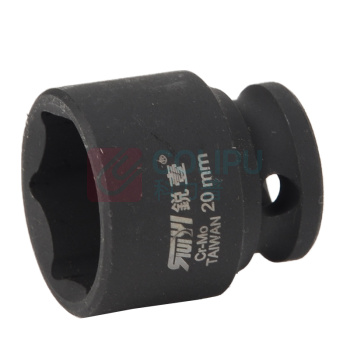 锐壹 外六角套筒 H20 3/8" 长度36mm 六角风炮汽车维修重型套筒气动套筒头 10个/包