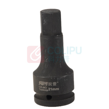 锐壹 内六角旋具套筒 H21 3/4" 长度100mm 六角风炮起子汽车维修重型套筒气动套筒头 2个/包